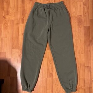 Olive Green Track Pants